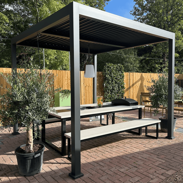 KinG Canopy Manual Pergola - Cedar Nursery - Plants and Outdoor Living