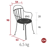 Louvre Armchair - Cedar Nursery - Plants and Outdoor Living