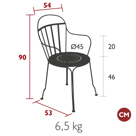 Louvre Armchair - Cedar Nursery - Plants and Outdoor Living