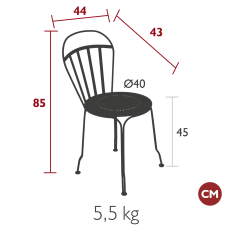 Louvre Chair - Cedar Nursery - Plants and Outdoor Living