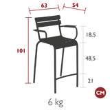 Luxembourg Bar Armchair - Cedar Nursery - Plants and Outdoor Living