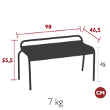 Luxembourg Compact Bench - Cedar Nursery - Plants and Outdoor Living