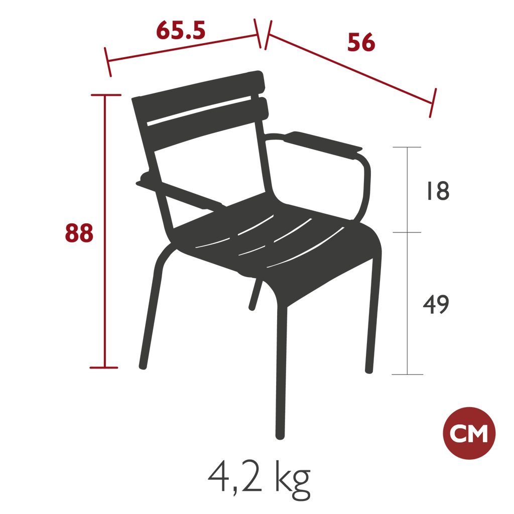 Luxembourg Dining Armchair - Cedar Nursery - Plants and Outdoor Living