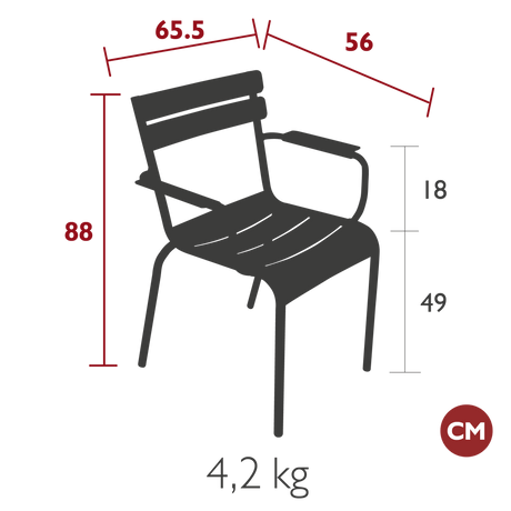 Luxembourg Dining Armchair - Cedar Nursery - Plants and Outdoor Living