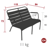 Luxembourg Duo Lounge Low Armchair - Cedar Nursery - Plants and Outdoor Living