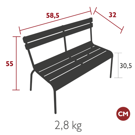 Luxembourg Kid Bench - Cedar Nursery - Plants and Outdoor Living