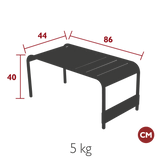 Luxembourg Lounge Large Low Table/Bench - Cedar Nursery - Plants and Outdoor Living