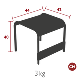 Luxembourg Lounge Small Low Table/Footstool - Cedar Nursery - Plants and Outdoor Living