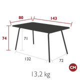 Luxembourg Rectangular Dining Table - Cedar Nursery - Plants and Outdoor Living