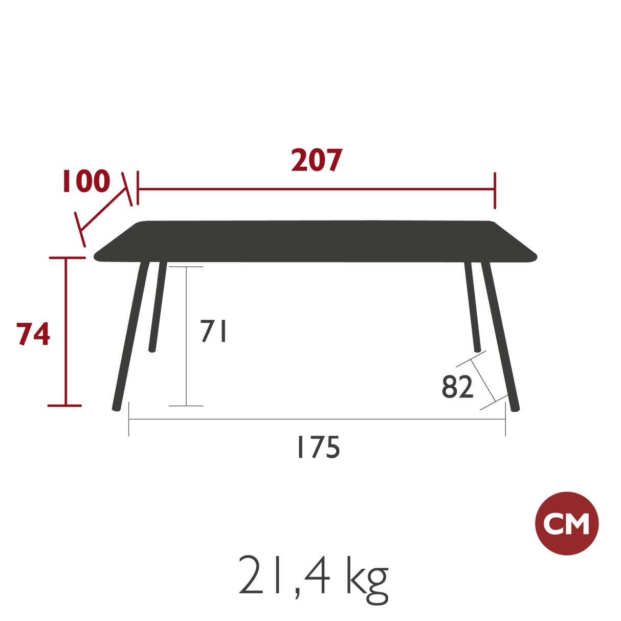 Luxembourg Rectangular Dining Table - Cedar Nursery - Plants and Outdoor Living