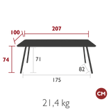 Luxembourg Rectangular Dining Table - Cedar Nursery - Plants and Outdoor Living
