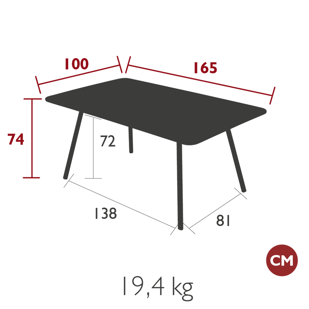 Luxembourg Rectangular Dining Table - Cedar Nursery - Plants and Outdoor Living