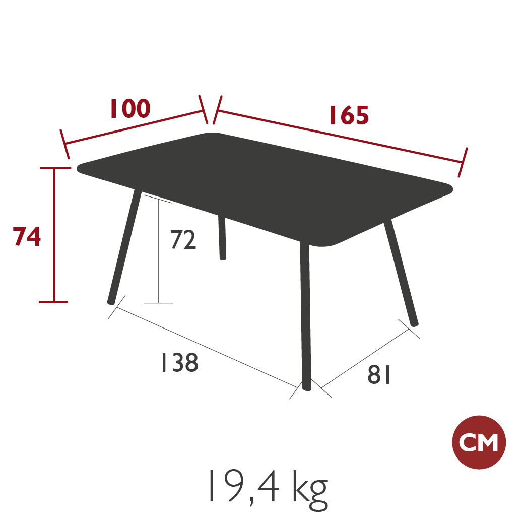 Luxembourg Rectangular Dining Table - Cedar Nursery - Plants and Outdoor Living