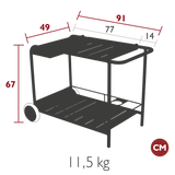 Luxembourg Side Bar Trolley - Cedar Nursery - Plants and Outdoor Living