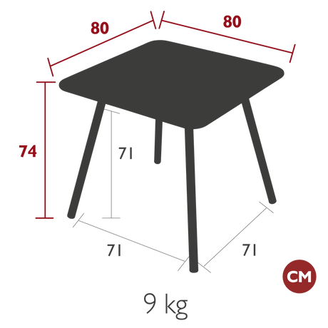 Luxembourg Square Dining Table - Cedar Nursery - Plants and Outdoor Living
