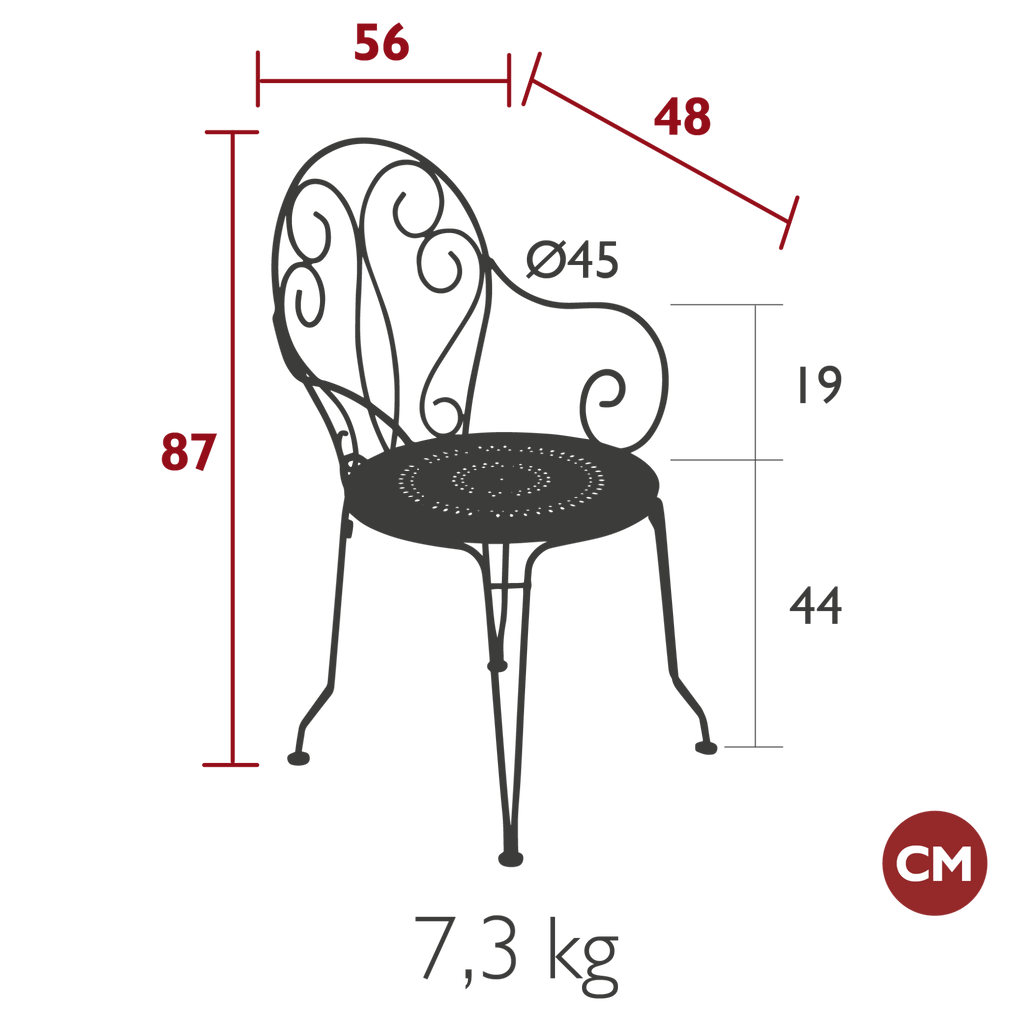 Montmartre Armchair - Cedar Nursery - Plants and Outdoor Living
