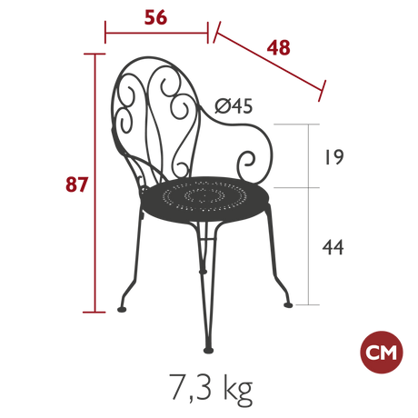 Montmartre Armchair - Cedar Nursery - Plants and Outdoor Living