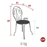 Montmartre Chair - Cedar Nursery - Plants and Outdoor Living