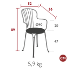 Opera Armchair - Cedar Nursery - Plants and Outdoor Living