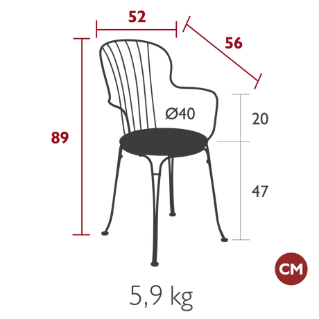 Opera Armchair - Cedar Nursery - Plants and Outdoor Living