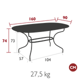 Opera Oval Table - Cedar Nursery - Plants and Outdoor Living