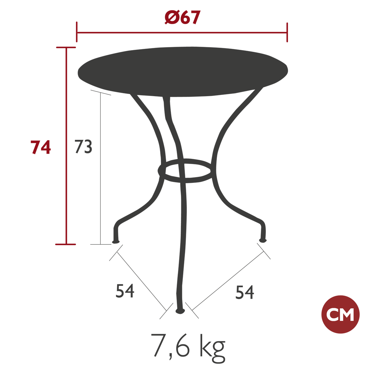 Opera Round Table - Cedar Nursery - Plants and Outdoor Living