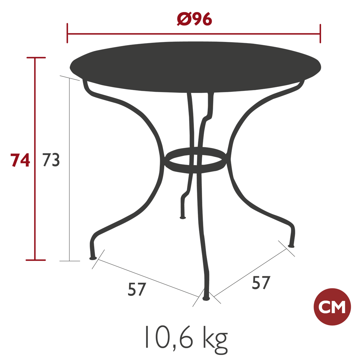 Opera Round Table - Cedar Nursery - Plants and Outdoor Living