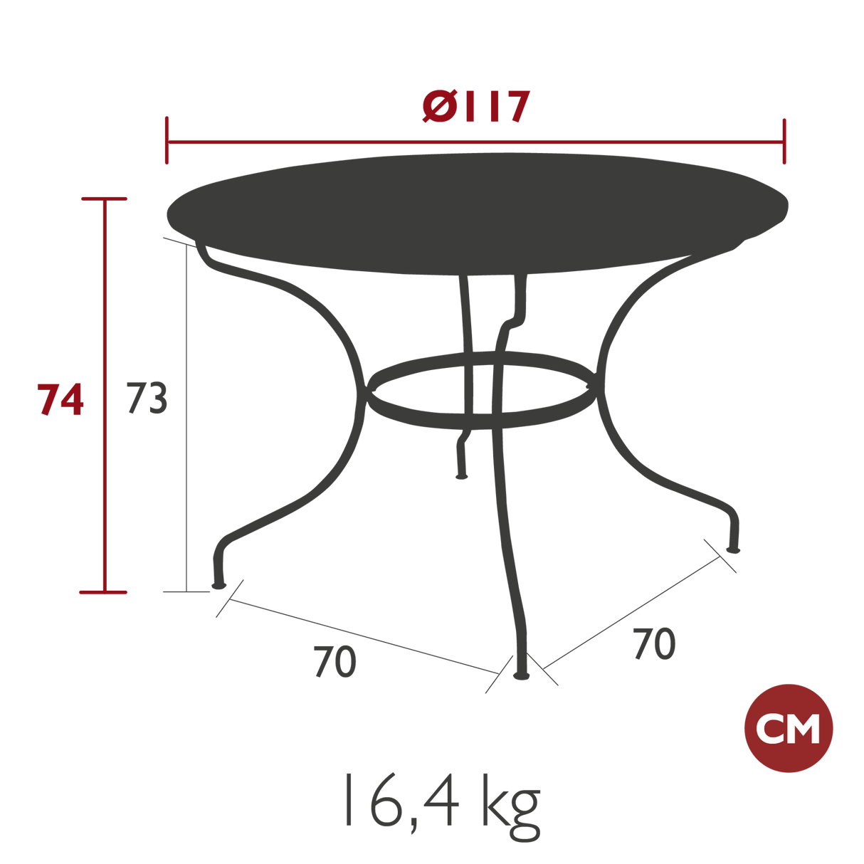 Opera Round Table - Cedar Nursery - Plants and Outdoor Living