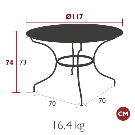 Opera Round Table - Cedar Nursery - Plants and Outdoor Living