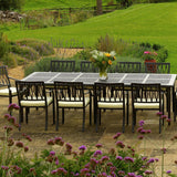 Sienna outdoor dining table from Oxley's