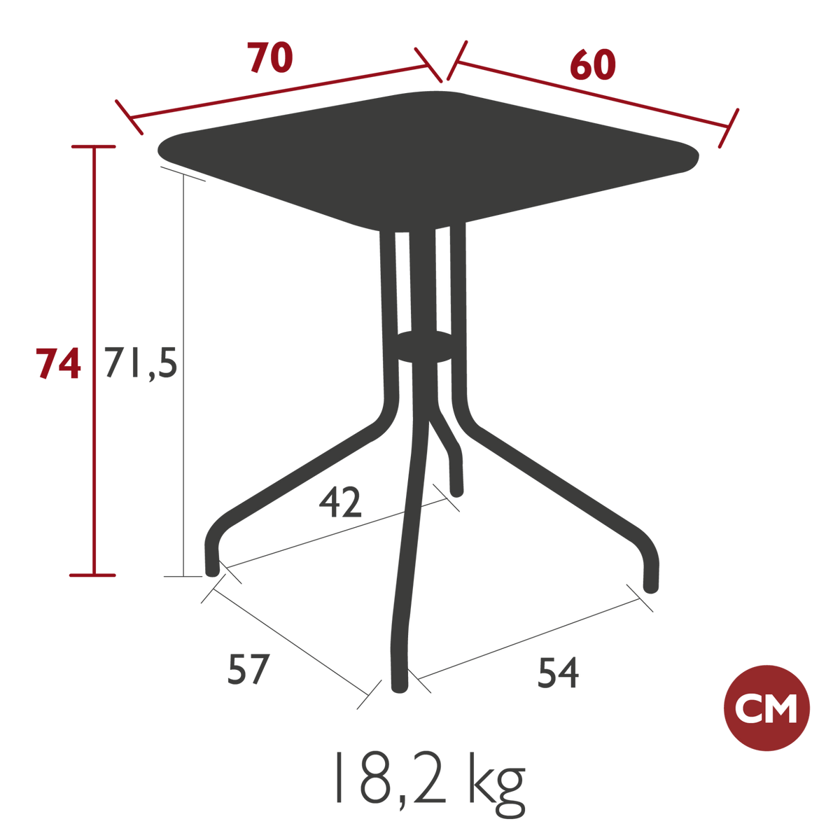 Petale Table - Cedar Nursery - Plants and Outdoor Living
