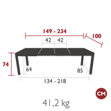 Ribambelle Extending Table - Cedar Nursery - Plants and Outdoor Living