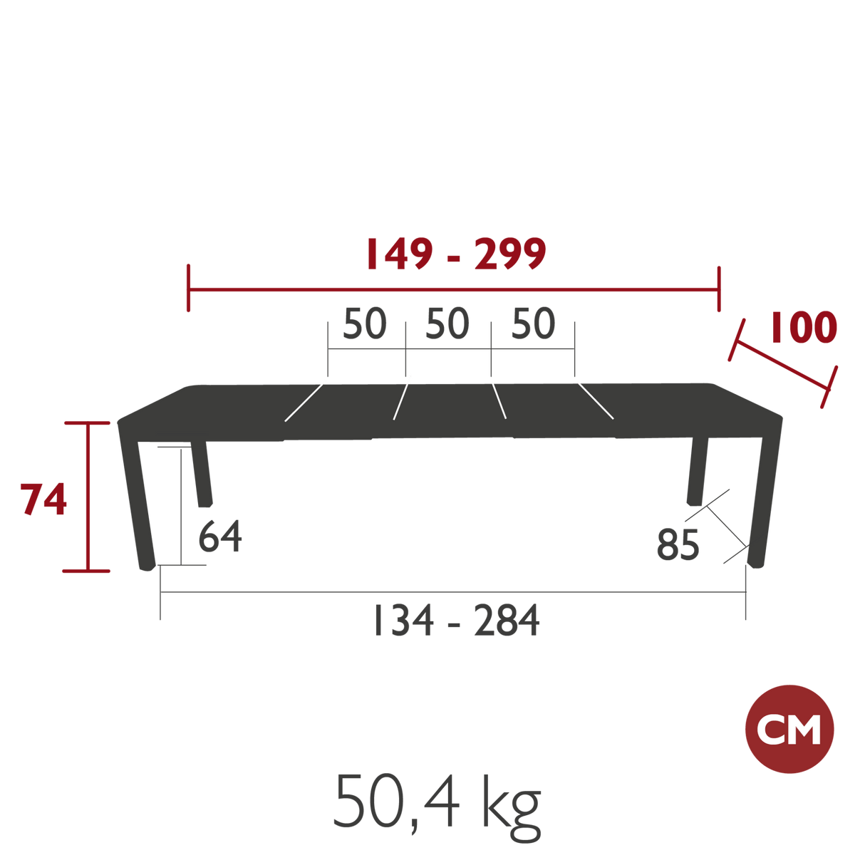 Ribambelle XL Extending Table - Cedar Nursery - Plants and Outdoor Living