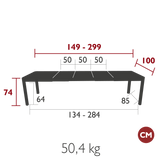 Ribambelle XL Extending Table - Cedar Nursery - Plants and Outdoor Living