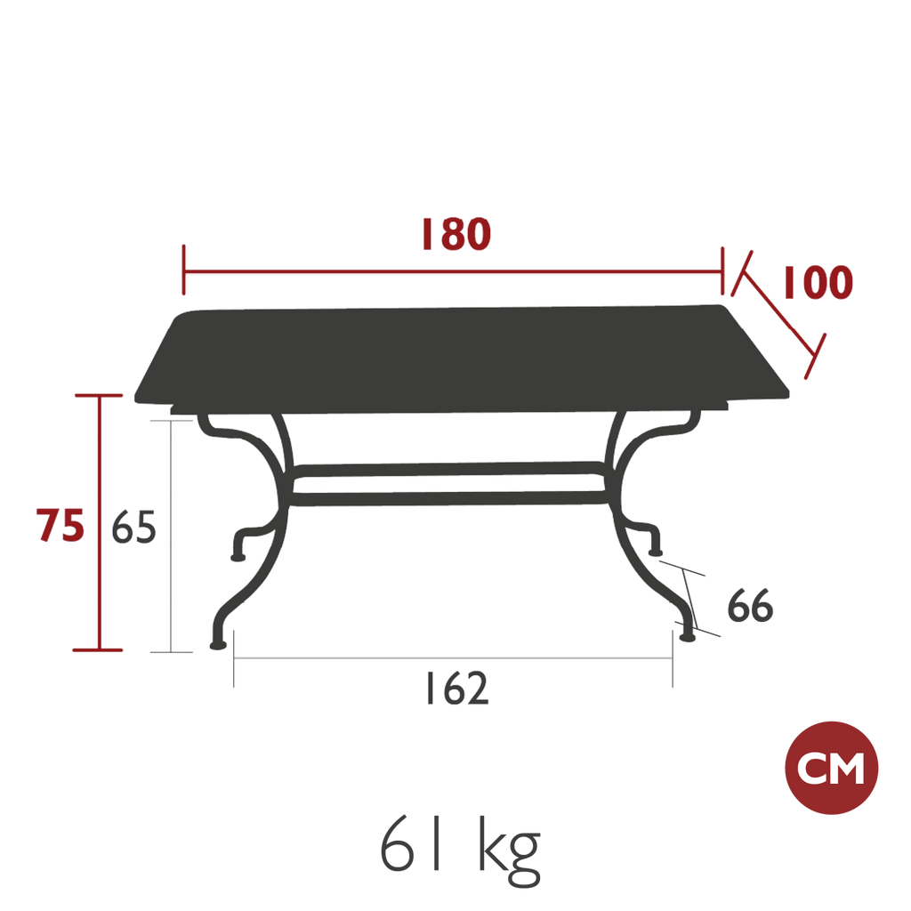 Romane Rectangular Table - Cedar Nursery - Plants and Outdoor Living