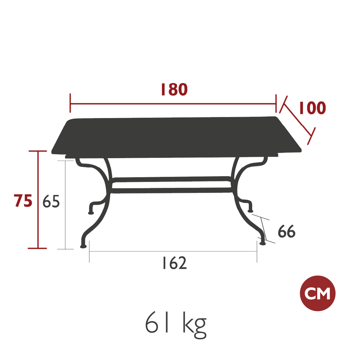 Romane Rectangular Table - Cedar Nursery - Plants and Outdoor Living