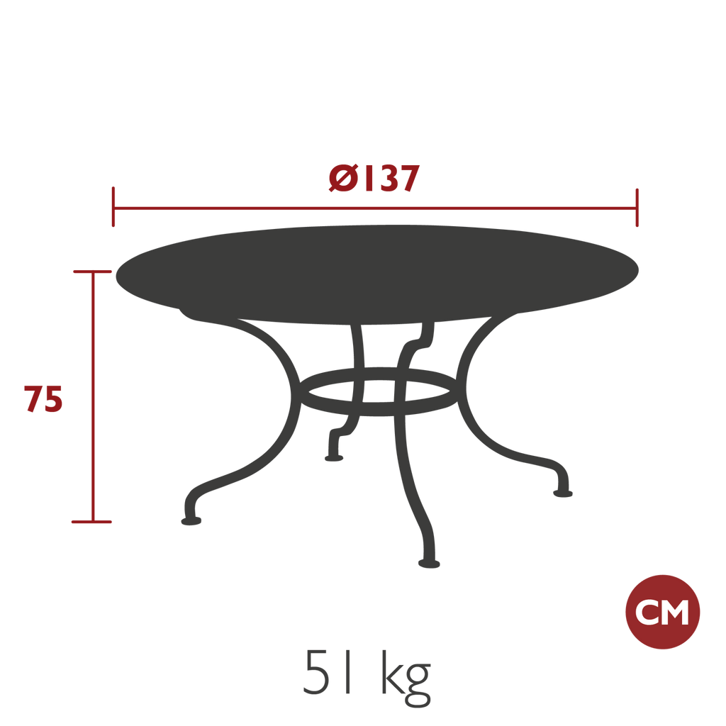Romane Round Table - Cedar Nursery - Plants and Outdoor Living