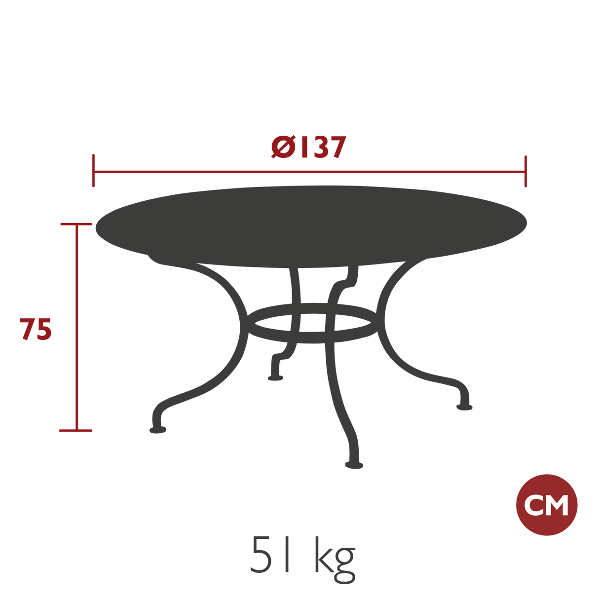 Romane Round Table - Cedar Nursery - Plants and Outdoor Living