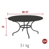 Romane Round Table - Cedar Nursery - Plants and Outdoor Living