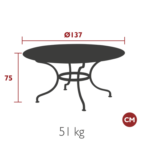Romane Round Table - Cedar Nursery - Plants and Outdoor Living