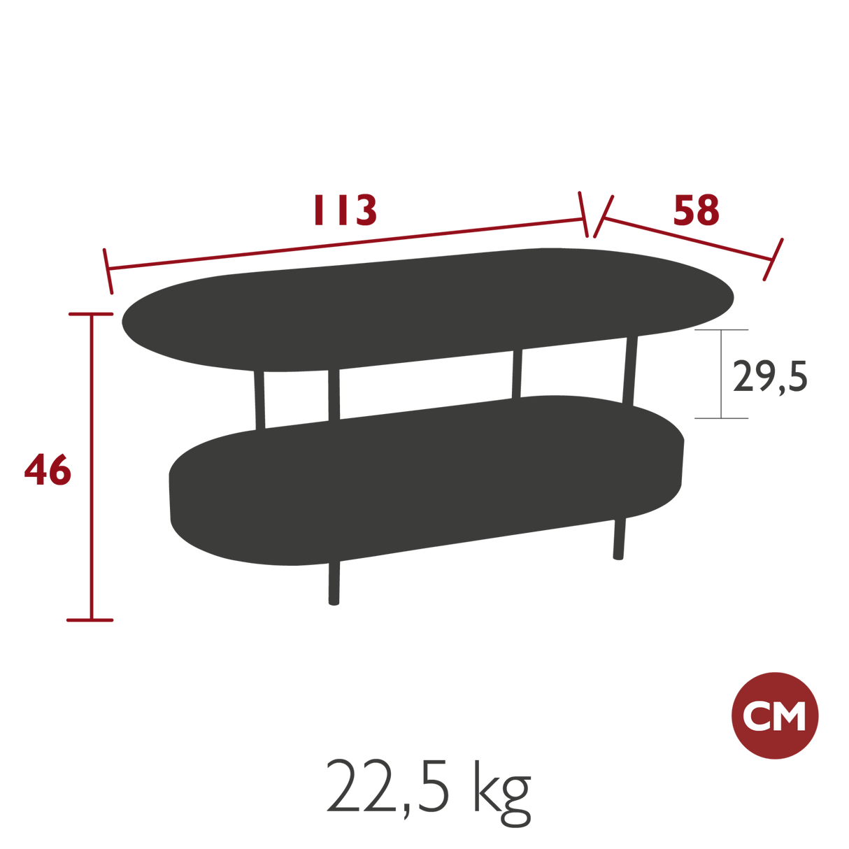 Salsa Low Table - Cedar Nursery - Plants and Outdoor Living