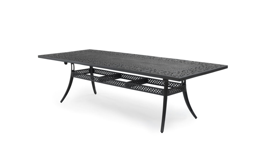 Scroll 2750mm Rectangular Aluminium Dining Table - Scroll Collection by Oxleys outdoor furniture