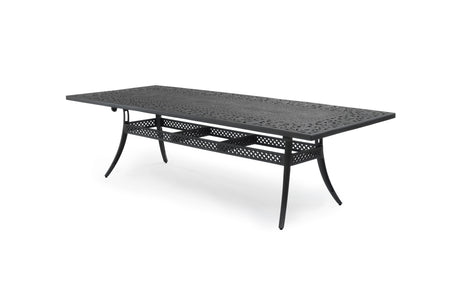 Scroll 2750mm Rectangular Aluminium Dining Table - Scroll Collection by Oxleys outdoor furniture