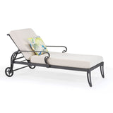 Scroll Aluminium Lounger - Scroll Collection by Oxleys outdoor furniture