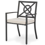 Sienna Stackable Metal Outdoor Armchair - Sienna Collection by Oxleys outdoor furniture