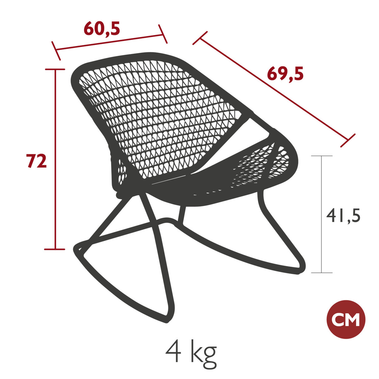Sixties Rocking Chair - Cedar Nursery - Plants and Outdoor Living