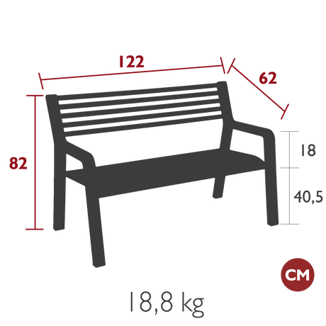 Somerset Bench - Cedar Nursery - Plants and Outdoor Living