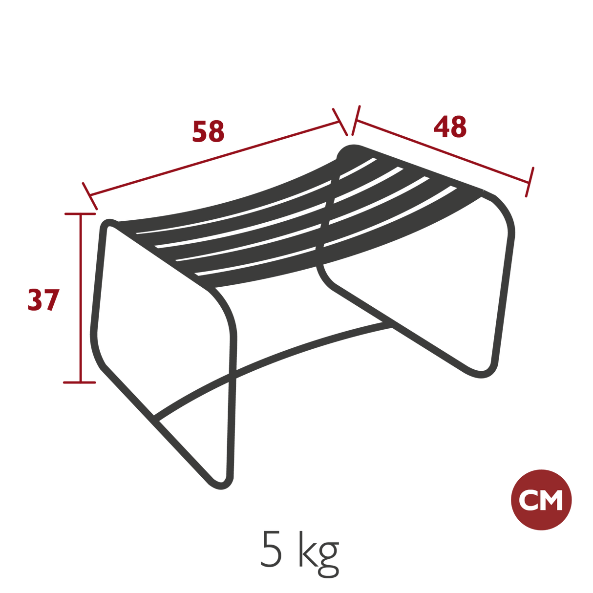 Surprising Lounge Teak Footrest - Cedar Nursery - Plants and Outdoor Living