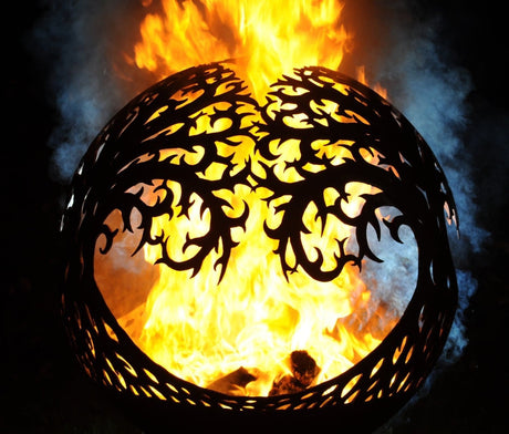 Tree of Life Sphere Firepit - Cedar Nursery - Plants and Outdoor Living