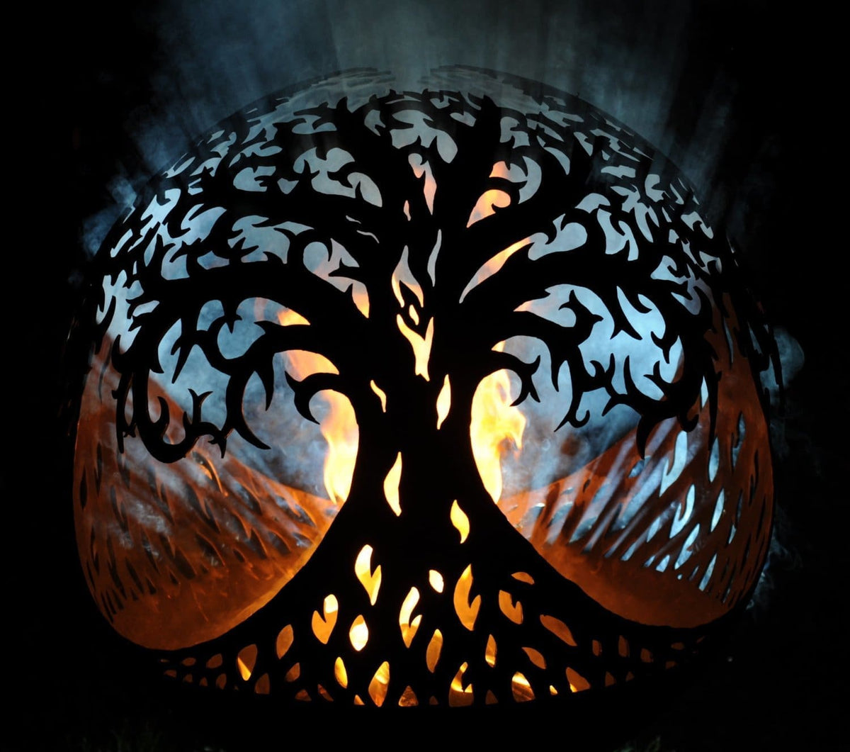 Tree of Life Sphere Firepit - Cedar Nursery - Plants and Outdoor Living